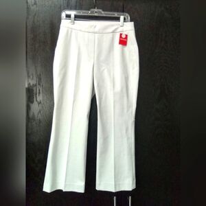 Spanx white kick flare pants sz M Petite NEW